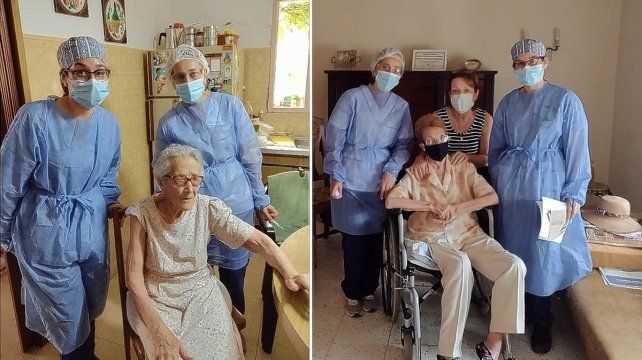 Como las mujeres no salen a la calle, recibieron la vacuna contra el coronavirus en sus casas.