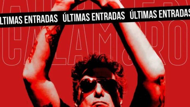 Cuenta regresiva para el show de Andrés Calamaro en Santa Fe Cuenta regresiva para el show de Andrés Calamaro en Santa Fe