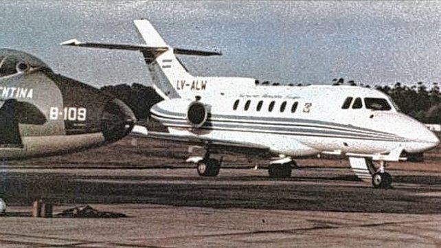 Avión Canberra y Lear Jet. Gentileza: Fuerza Aérea Argentina