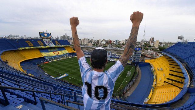 La 10 de Maradona en La Bombonera en la victoria de Boca