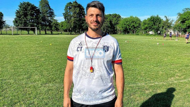 Juan Pablo Gianecchini, DT de Las Santas. Juan Pablo Gianecchini, DT de Las Santas.