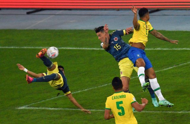 Copa América, Brasil derrotó 2 a 1 a Colombia