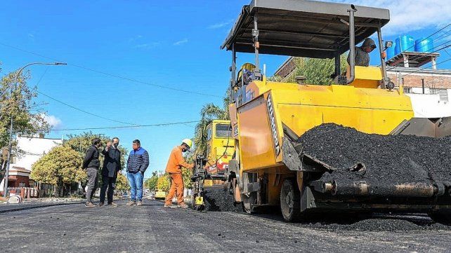 El intendente de Paraná hizo una recorrida por la obra.