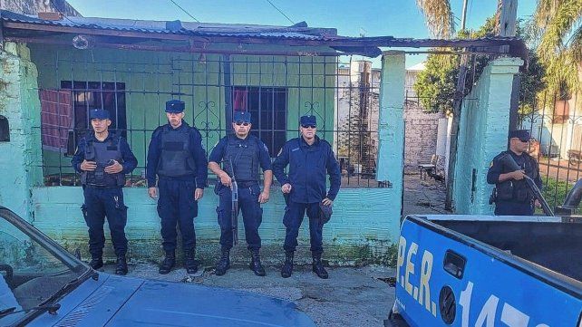 A poco de un homicidio en Concordia. A poco de un homicidio en Concordia.