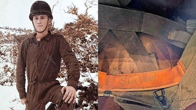 Desde Londres llegarán con el casco del soldado entrerriano.