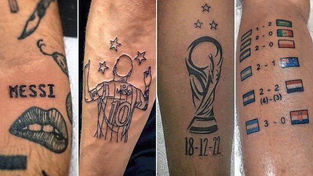El ranking de los tatuajes de la Selección Argentina más elegidos