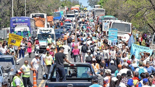 Recorrido. Para llegar al Santuario de La Loma desde la ermita de Hasenkamp se caminan 90 kilómetros.