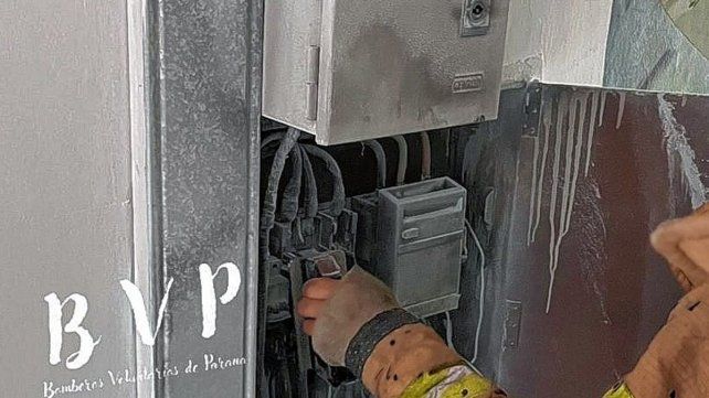 El incendio fue en el interior de la clínica parananeses. El incendio fue en el interior de la clínica parananeses.