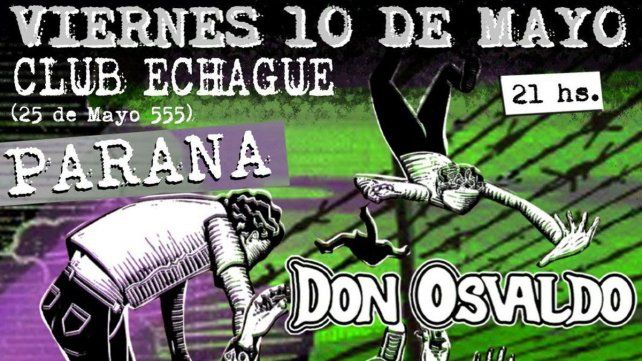 Don Osvaldo se presentará en el Club Echagüe de la ciudad de Paraná Don Osvaldo se presentará en el Club Echagüe de la ciudad de Paraná