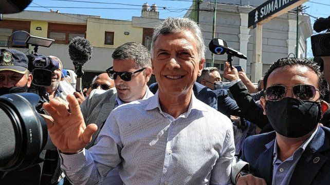 El ex presidente Mauricio Macri se presenta a declarar en el juzgado federal de Dolores.
