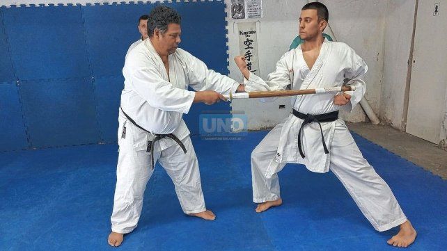 El Sensei Miguel Venzi junto al Sensei Lucio Reibele El Sensei Miguel Venzi junto al Sensei Lucio Reibele