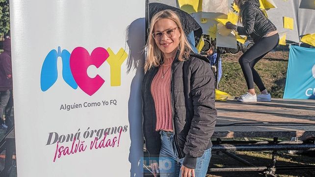 Fátima Heinze celebra el Día de la Donación de Órganos.