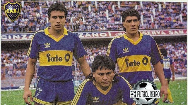 Jorge Comas vistiendo la camiseta de Boca