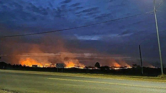 Incendio en Concordia. Incendio en Concordia.