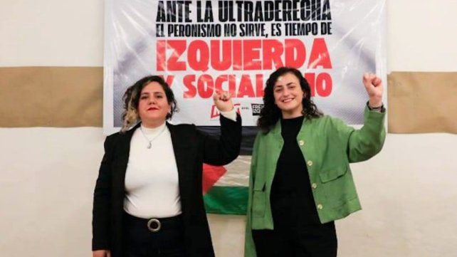 Este 26 de Octubre: ¡Es con la izquierda! Nadia Burgos (der.) y Sofía Sforza. Este 26 de Octubre: ¡Es con la izquierda! Nadia Burgos (der.) y Sofía Sforza.