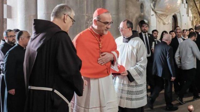La Policía israelí impidió la asistencia del jefe de la Iglesia Católica de Jerusalén a la misa de Ramos La Policía israelí impidió la asistencia del jefe de la Iglesia Católica de Jerusalén a la misa de Ramos