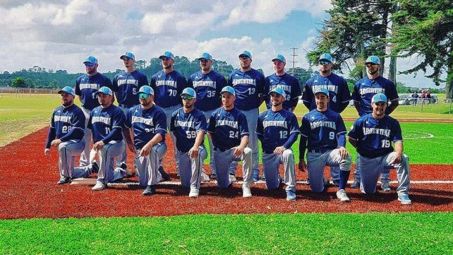 El equipo nacional de Argentina listo para el debut.