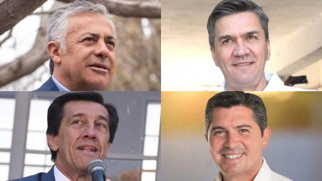 De izq. a der. de arriba a abajo: Cornejo, Zdero, Sadir y Orrego De izq. a der. de arriba a abajo: Cornejo, Zdero, Sadir y Orrego