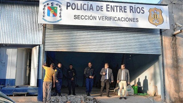 En Concordia realizan obras en la policía.