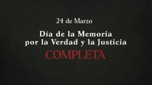 El mensaje del Gobierno nacional, a 50 años del inicio de la dictadura El mensaje del Gobierno nacional, a 50 años del inicio de la dictadura