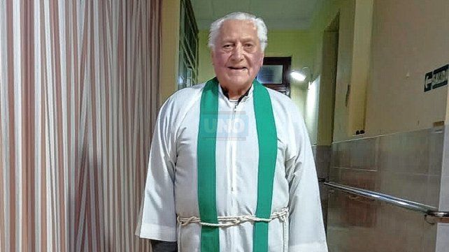 Mattiassi. El sacerdote cumple 90 años el próximo 30 de octubre.