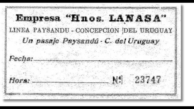 Los pasajeros entre Concepción del Uruguay y Paysandú tenían una línea diaria para viajar por el río Uruguay.