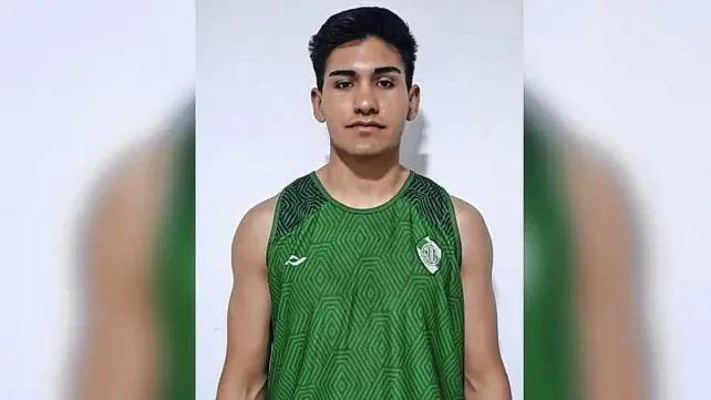 Facundo Hernández con los colores del Verde. Facundo Hernández con los colores del Verde.