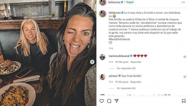 La influencer Belu Lucius lanzó un mensaje en las redes ante las críticas que recibe su hermana Emily por su participación en el reality El hotel de los famosos