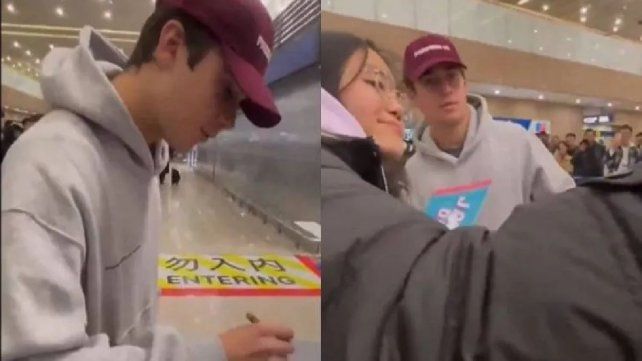 Furor por Franco Colapinto en China: llegó para el GP y fue recibido como una estrella. Furor por Franco Colapinto en China: llegó para el GP y fue recibido como una estrella.