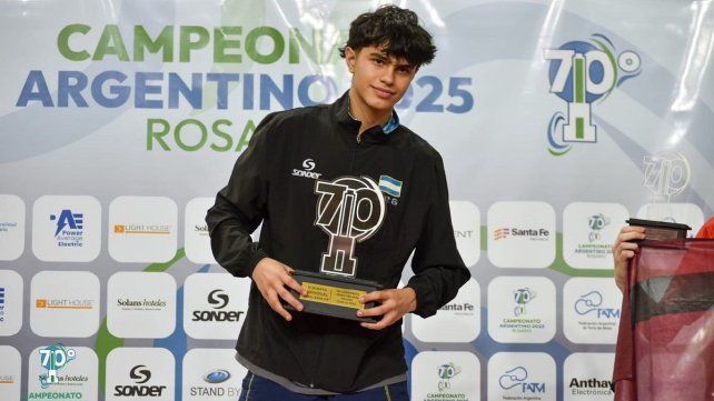 Agustín Asmu, campeón y esperanza olímpica. Agustín Asmu, campeón y esperanza olímpica.