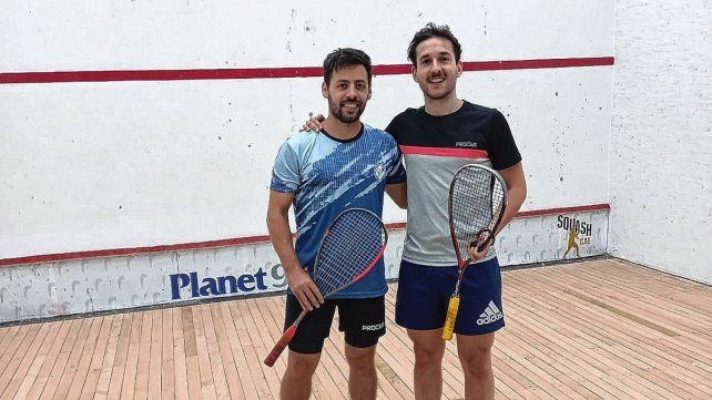 El paranaense Francisco Obregon y el marplatense Federico Cioffi, jugadores de la Selección Argentina de squash. El paranaense Francisco Obregon y el marplatense Federico Cioffi, jugadores de la Selección Argentina de squash.