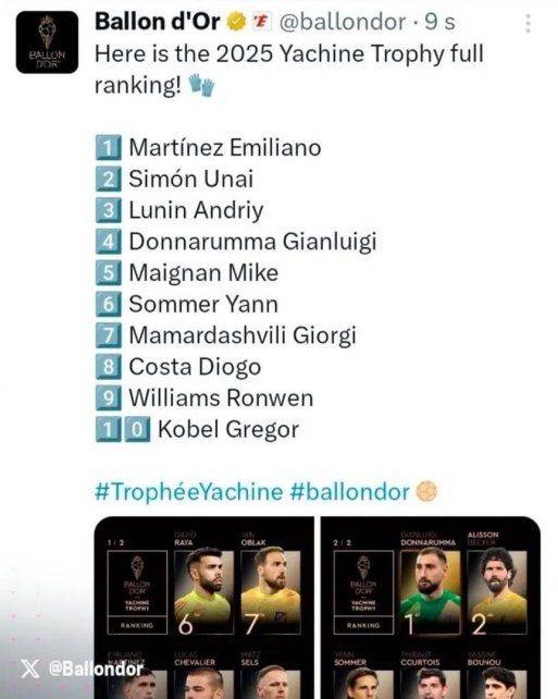 El insólito blooper en la gala del Balón de Oro con el Dibu Martínez como protagonista. El insólito blooper en la gala del Balón de Oro con el Dibu Martínez como protagonista.