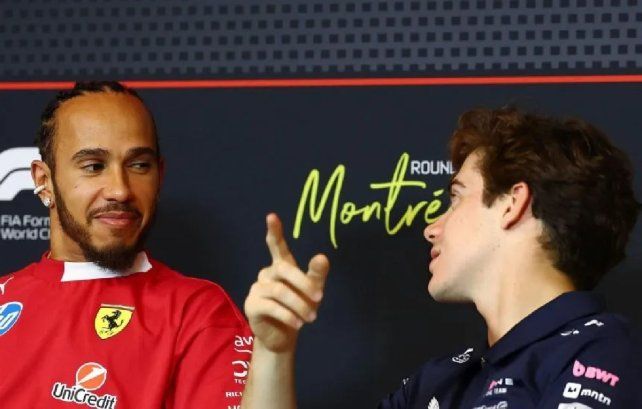 Franco Colapinto y Lewis Hamilton. Franco Colapinto y Lewis Hamilton.