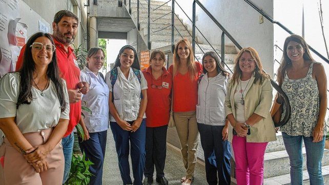 La Cruz Roja recibieron equipamiento. 