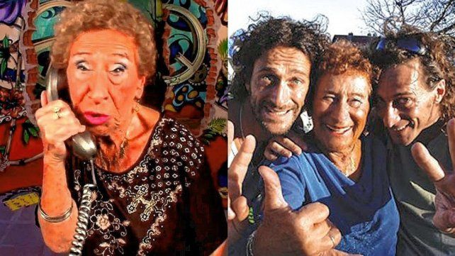 Herminia Weinbaum, la mamá de Eugenio y Culini Weinbaum, los acompañaba hace años en su ciclo MDQ