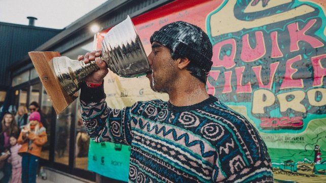 El festejo loco de Juan Cruz Ruggiero, campeón nacional como en 2022, ahora a los 23 años. El festejo loco de Juan Cruz Ruggiero, campeón nacional como en 2022, ahora a los 23 años.