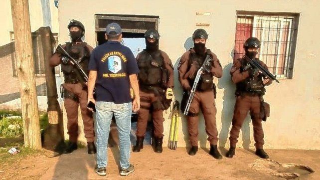 Allanamiento positivo en Concordia. Allanamiento positivo en Concordia.