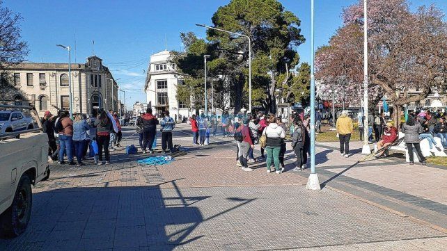 Barrios de Pie se movilizó por el aumento salarial.