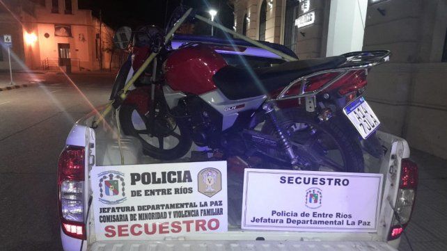 Recuperan una moto robada en La Paz. Recuperan una moto robada en La Paz.