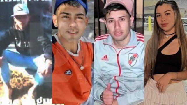 De izquierda a derecha: Tomás Flores, Facundo Bracamonte, Eduardo Silva y Katherine Alva (sobreviviente). De izquierda a derecha: Tomás Flores, Facundo Bracamonte, Eduardo Silva y Katherine Alva (sobreviviente).