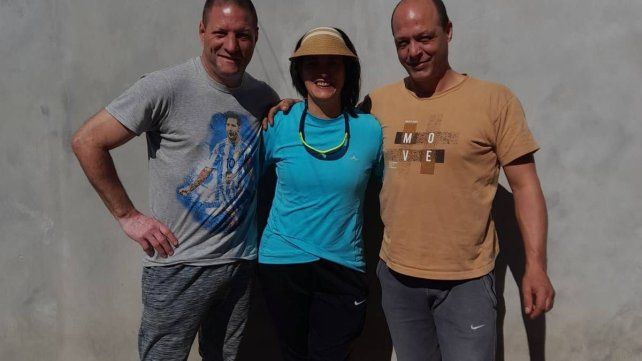 Virginia junto a Juan Pablo y Juan Ignacio Virginia junto a Juan Pablo y Juan Ignacio