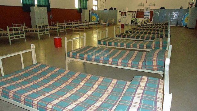 El interior del Regimiento de Concordia, durante la inspección judicial realizada en 2012.