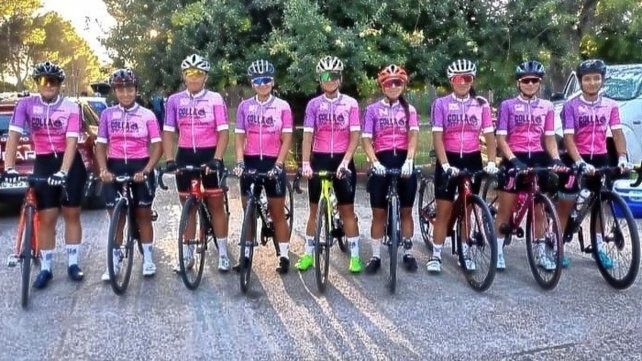 El equipo de ciclismo femenino estuvo girando en San Luis.