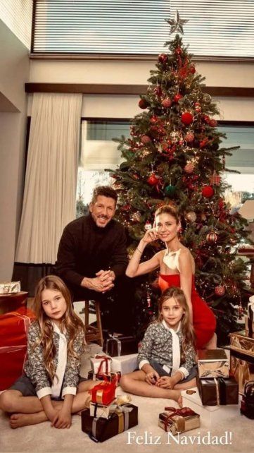 Diego Simeone festeja Navidad en España. Diego Simeone festeja Navidad en España.