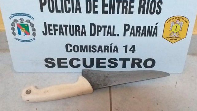 Paraná: amenazó a su hija con una cuchilla