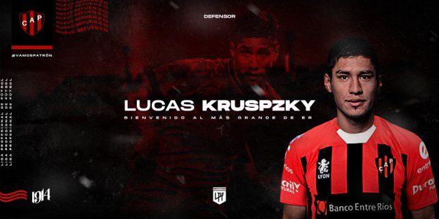 En julio de 2020 Lucas Kruspzky se sumó al plantel de Patronato.