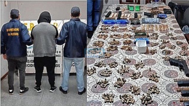 El imputado por el tiroteo y portación de arma tenía un arsenal en su vivienda del barrio Mosconi de Paraná.