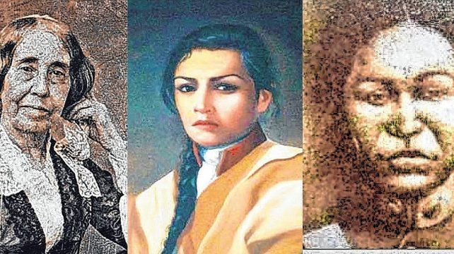 Tres modelos. Mariquita Sánchez, Juana Azurduy, Remedios del Valle, madres de una patria/matria que empieza a redescubrirlas.