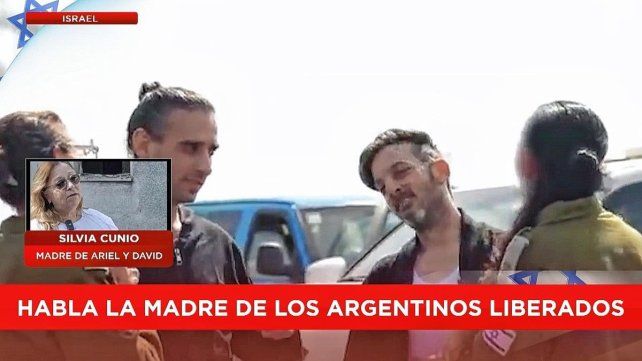 Madre de los argentinos liberados por Hamas: Madre de los argentinos liberados por Hamas:
