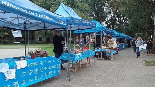 La plaza Carbó, uno de los puntos de Paraná donde estarán los puestos.